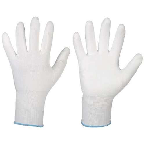Feinstick-PU-Handschuhe weiss